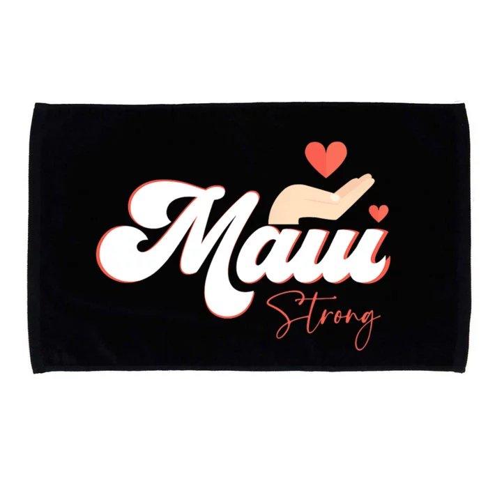 Vintage Strong Maui Hawaii Island I Love Hawaii Microfiber Hand Towel