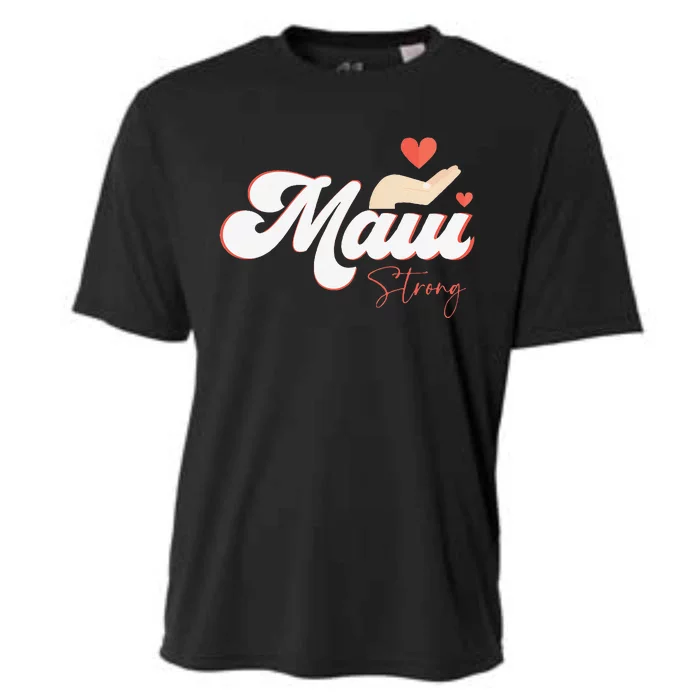 Vintage Strong Maui Hawaii Island I Love Hawaii Cooling Performance Crew T-Shirt