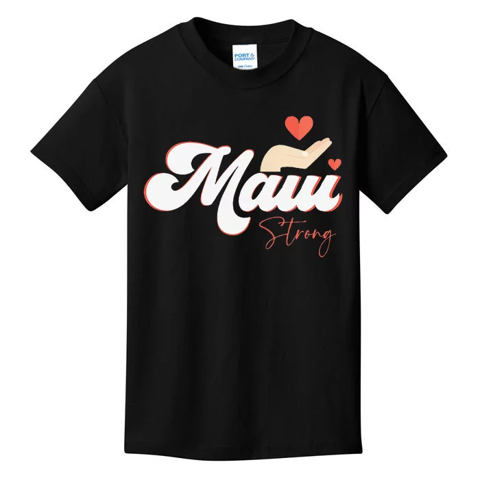 Vintage Strong Maui Hawaii Island I Love Hawaii Kids T-Shirt