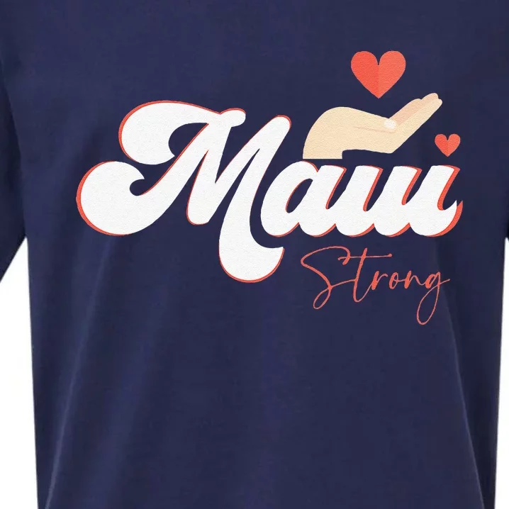 Vintage Strong Maui Hawaii Island I Love Hawaii Sueded Cloud Jersey T-Shirt