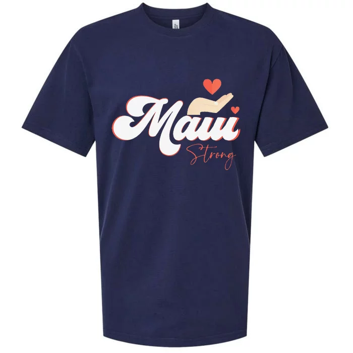 Vintage Strong Maui Hawaii Island I Love Hawaii Sueded Cloud Jersey T-Shirt