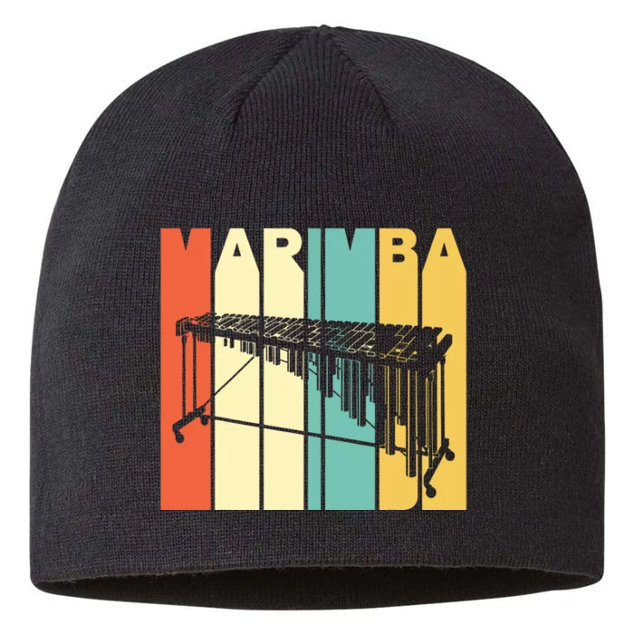 Vintage Style Marimba Silhouette 8 1/2in Sustainable Knit Beanie