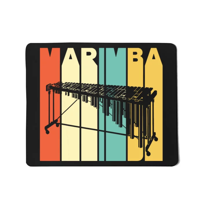 Vintage Style Marimba Silhouette Mousepad