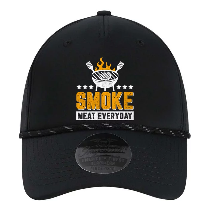 Vintage Smoke Meat Every Day Meat Eater Bbq Smoker Design Gift Performance The Dyno Cap