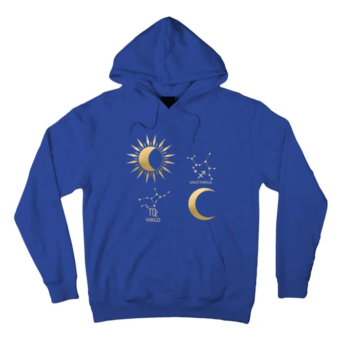 Virgo Sunsagittarius Moon Zodiac Great Gift Tall Hoodie