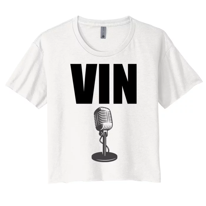 V.in Scully Microphone Women's Crop Top Tee