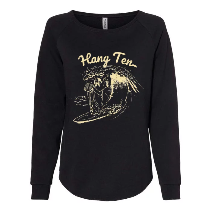 Vintage Surfing Moses Hang Ten Womens California Wash Sweatshirt