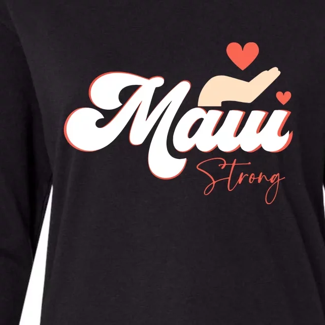 Vintage Strong Maui Hawaii Island I Love Hawaii Gift Womens Cotton Relaxed Long Sleeve T-Shirt