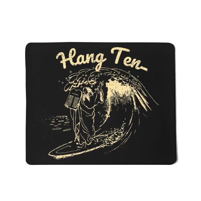 Vintage Surfing Moses Hang Ten Mousepad