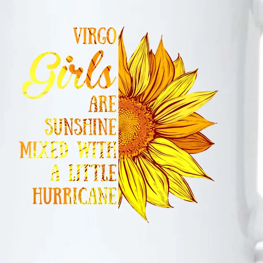 Virgo Sunshine Mixed Hurricane Sunflower Zodiac Sign Meaningful Gift Black Color Changing Mug