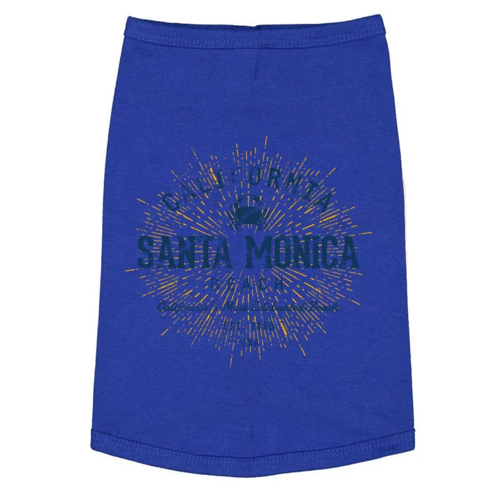 Vintage Santa Monica Beach Gift Doggie Tank