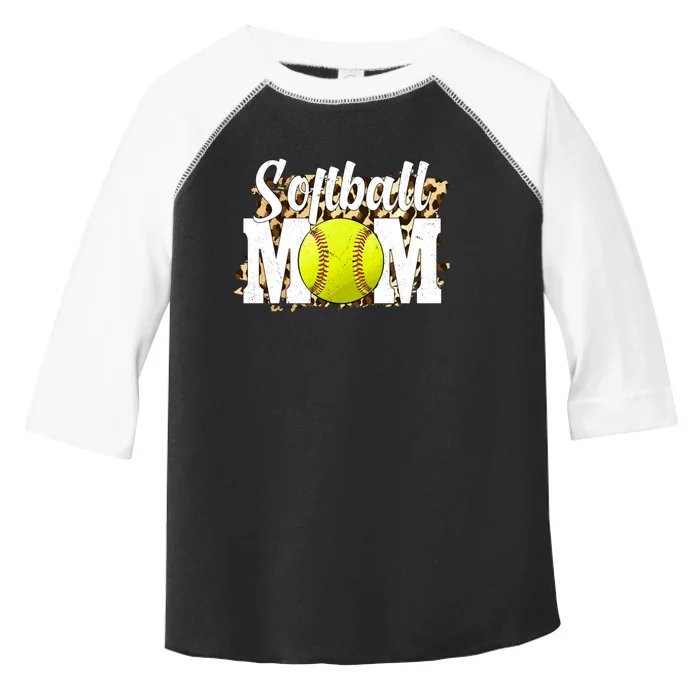 Vinatge Softball Mom Gifts Funny Softball Lovers Mothers Day Toddler Fine Jersey T-Shirt