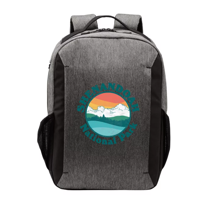 Vintage Shenandoah National Park Retro Mountains & Sky Vector Backpack