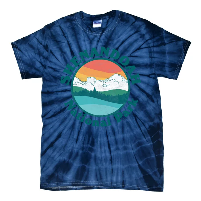 Vintage Shenandoah National Park Retro Mountains & Sky Tie-Dye T-Shirt