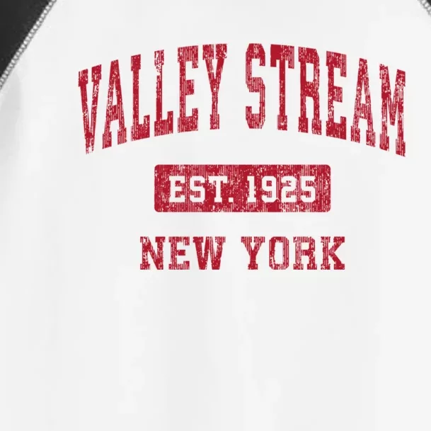 Valley Stream New York Ny Vintage Sports Toddler Fine Jersey T-Shirt