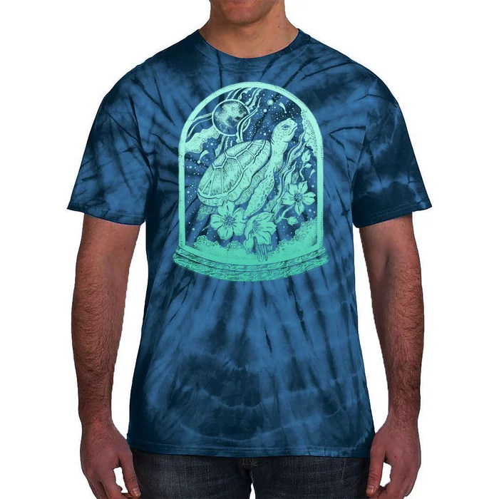 VIntage Sea Ocean Turtle Galaxy Terrarium Tie-Dye T-Shirt