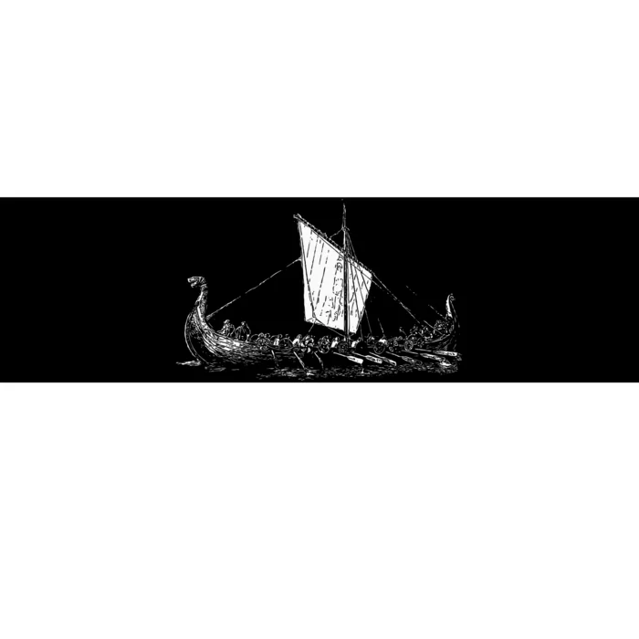 Viking Ship Odin And Valhalla Bumper Sticker