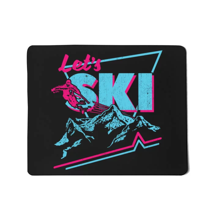 Vintage Ski Outfit 80s 90s Ski Retro Ski Long Mousepad