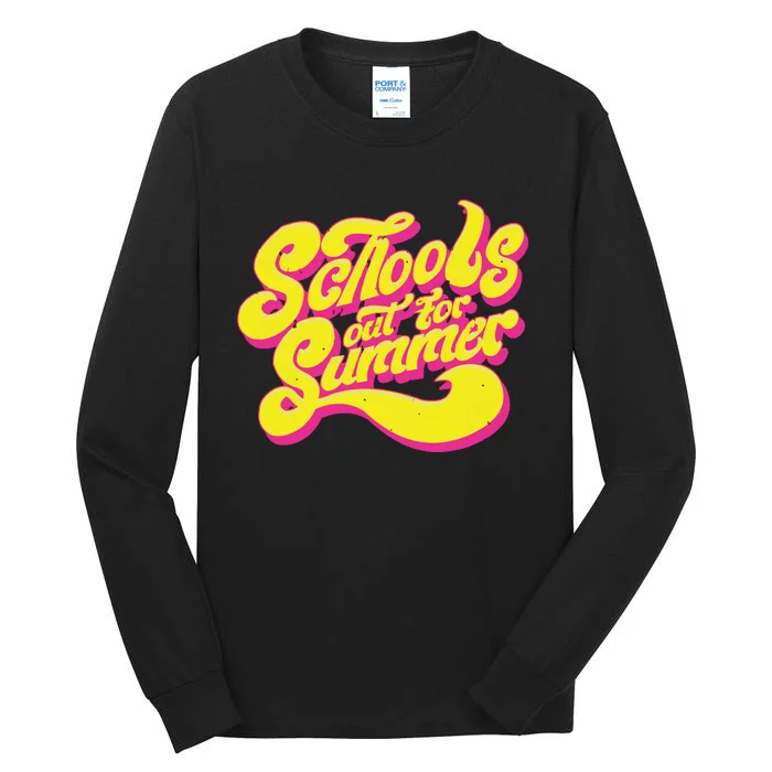 Vintage Schools Out For Summer Ladies Mensyouth Tall Long Sleeve T-Shirt