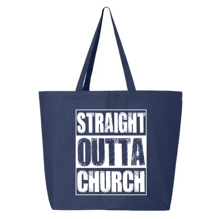 Vintage Straight Outta Church Gift 25L Jumbo Tote