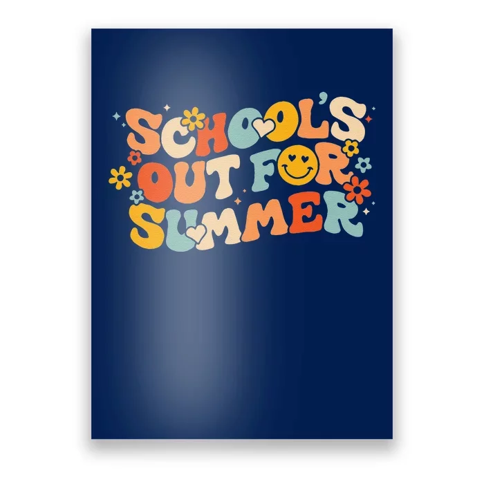 Vintage Schools Out For Summer Ladies Women Teacher Poster