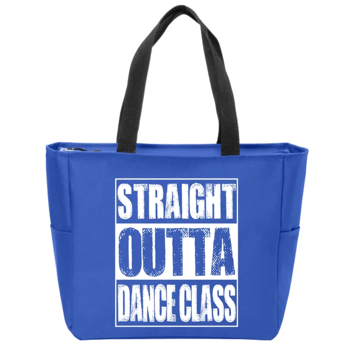 Vintage Straight Outta Dance Class Gift Meaningful Gift Zip Tote Bag