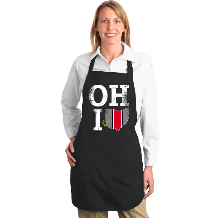 Vintage State Of Ohio Full-Length Apron With Pocket