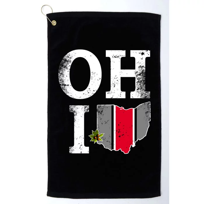 Vintage State Of Ohio Platinum Collection Golf Towel