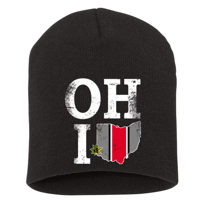 Vintage State Of Ohio Short Acrylic Beanie