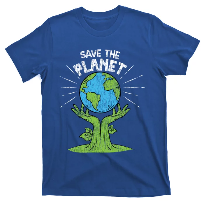 Vintage Save Our Earth Plant Trees Climate Change Earth Day Gift T-Shirt