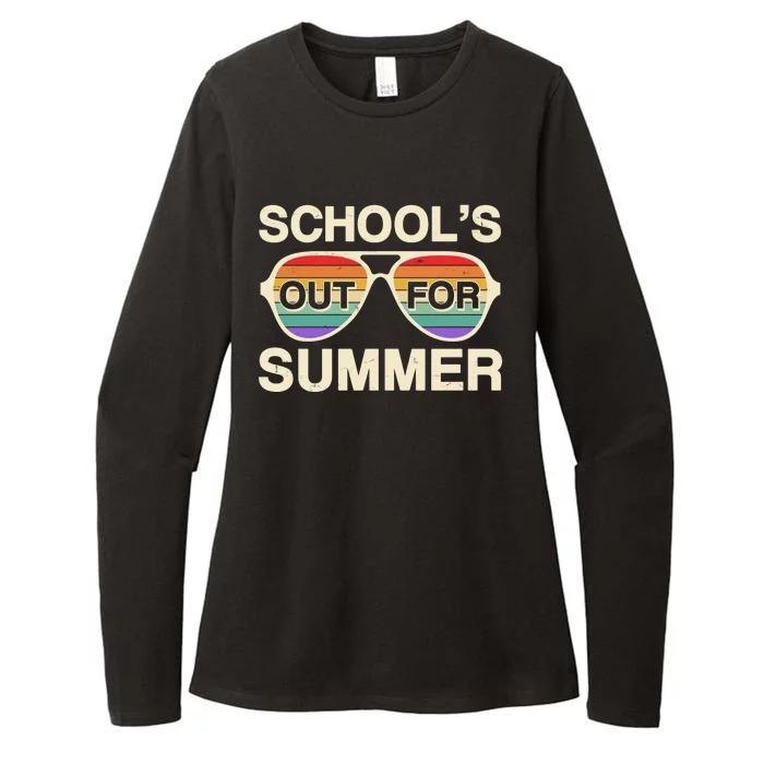 Vintage School's Out For Summer Retro Sunglasses Womens CVC Long Sleeve Shirt