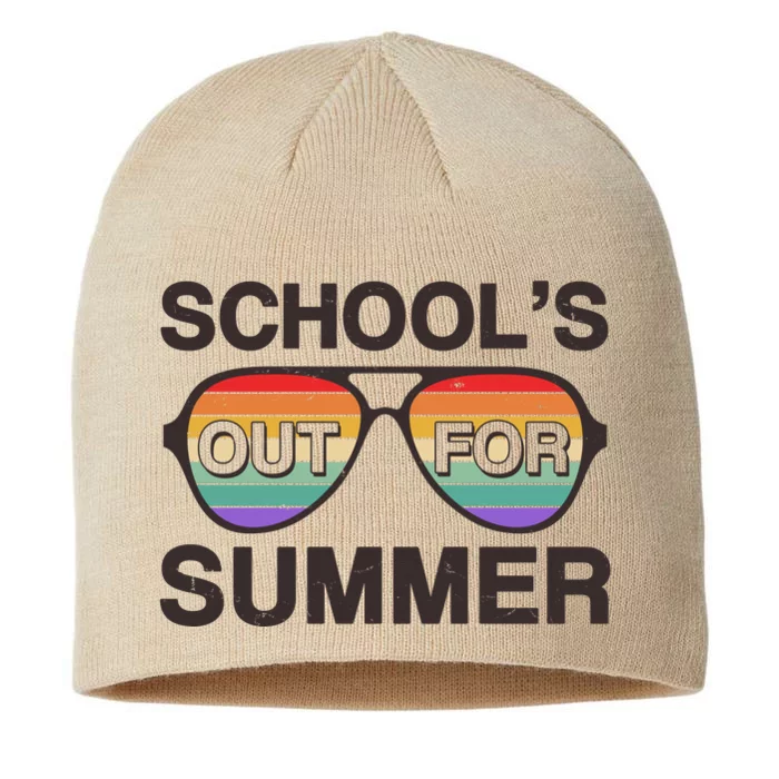 Vintage School's Out For Summer Retro Sunglasses 8 1/2in Sustainable Knit Beanie