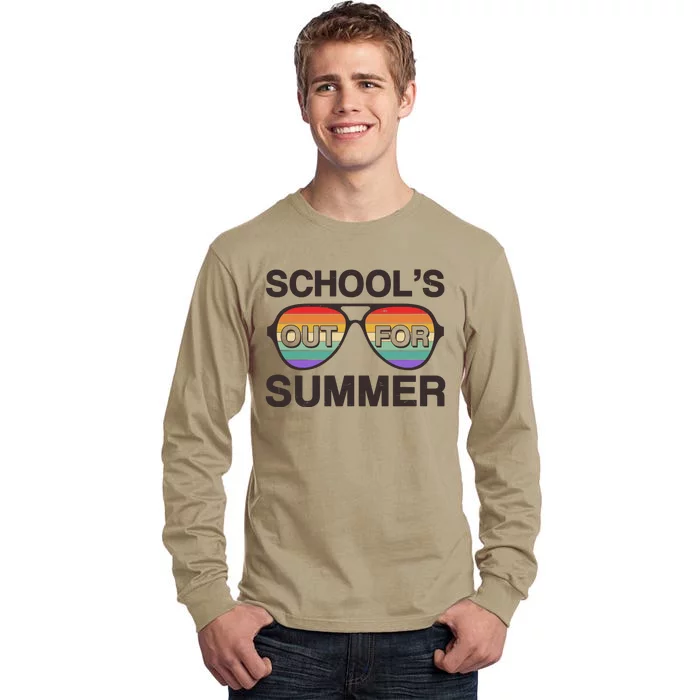 Vintage School's Out For Summer Retro Sunglasses Tall Long Sleeve T-Shirt