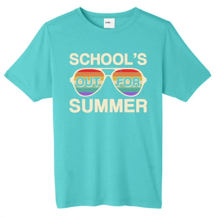 Vintage School's Out For Summer Retro Sunglasses ChromaSoft Performance T-Shirt