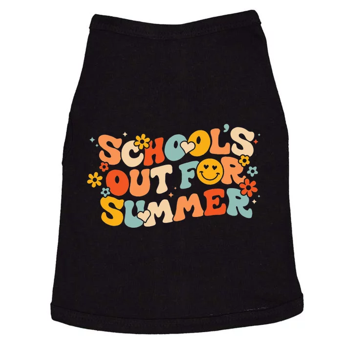 Vintage Schools Out for Summer Ladies Teacher Doggie Tank