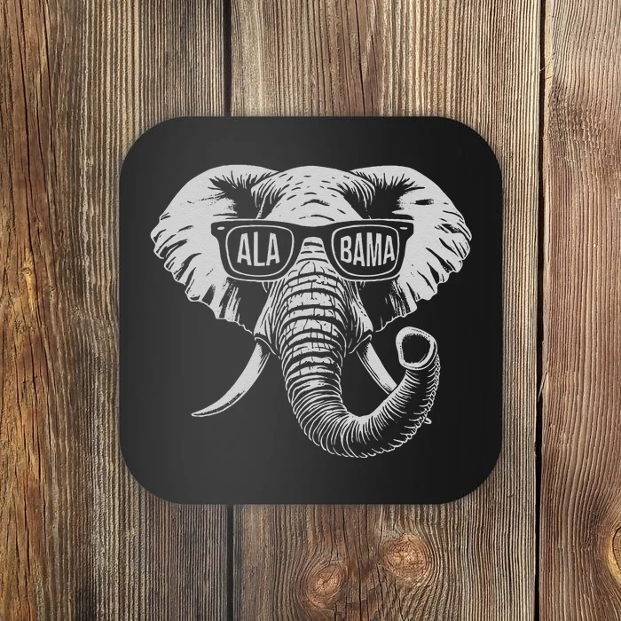 Vintage State Of Alabama Elephant Lovers Gift Coaster