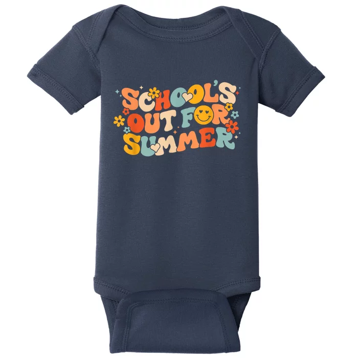 Vintage Schools Out For Summer Ladies Teacher Baby Bodysuit