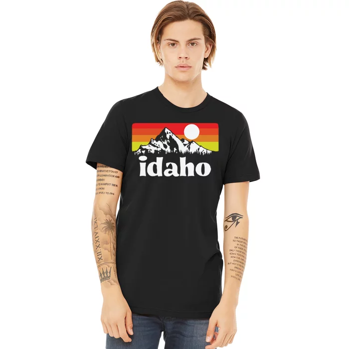 Vintage State Of Idaho Retro Distressed Premium T-Shirt