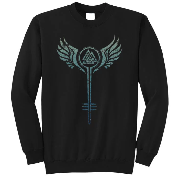 Valkyrie Symbol Odin Valknut Shieldmaiden Viking Warrior Sweatshirt