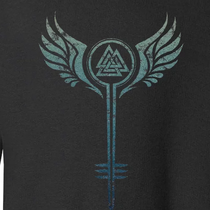 Valkyrie Symbol Odin Valknut Shieldmaiden Viking Warrior Toddler Sweatshirt