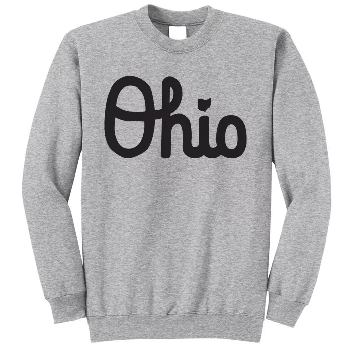 Vintage Script Ohio Dots The I Tall Sweatshirt