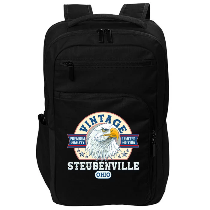 Vintage Steubenville Ohio Premium Quality Limited Edition Eagle Emblem Impact Tech Backpack