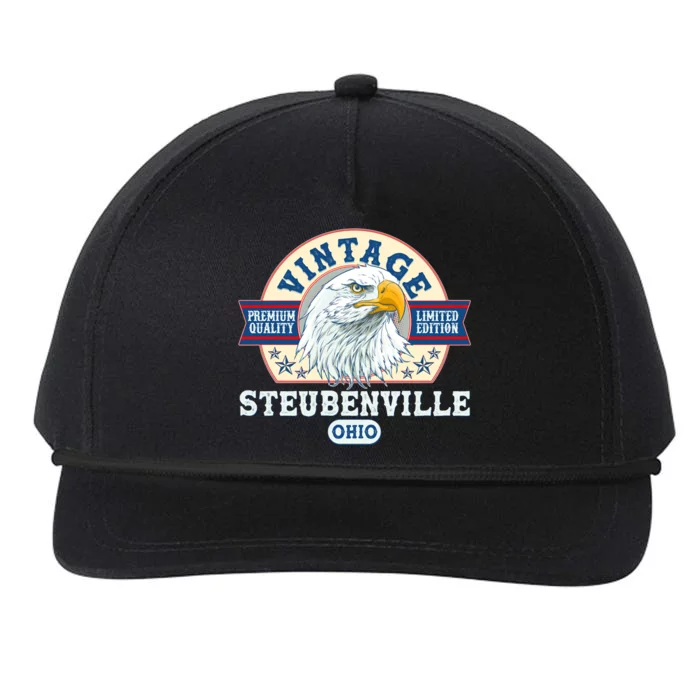 Vintage Steubenville Ohio Premium Quality Limited Edition Eagle Emblem Snapback Five-Panel Rope Hat