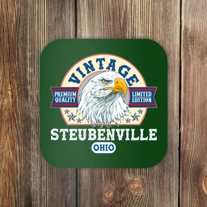 Vintage Steubenville Ohio Premium Quality Limited Edition Eagle Emblem Coaster