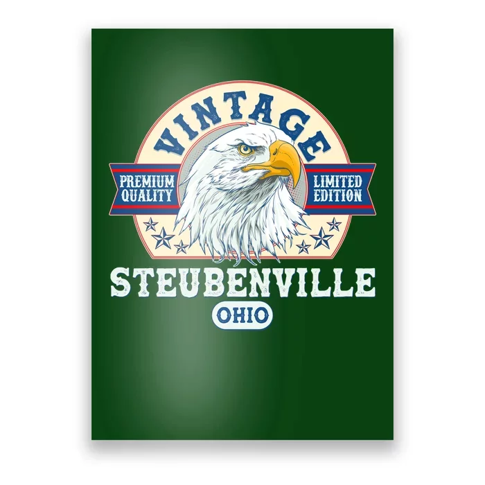 Vintage Steubenville Ohio Premium Quality Limited Edition Eagle Emblem Poster