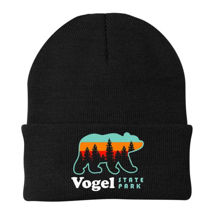 Vogel State Park Camping Georgia Lake Bear Knit Cap Winter Beanie