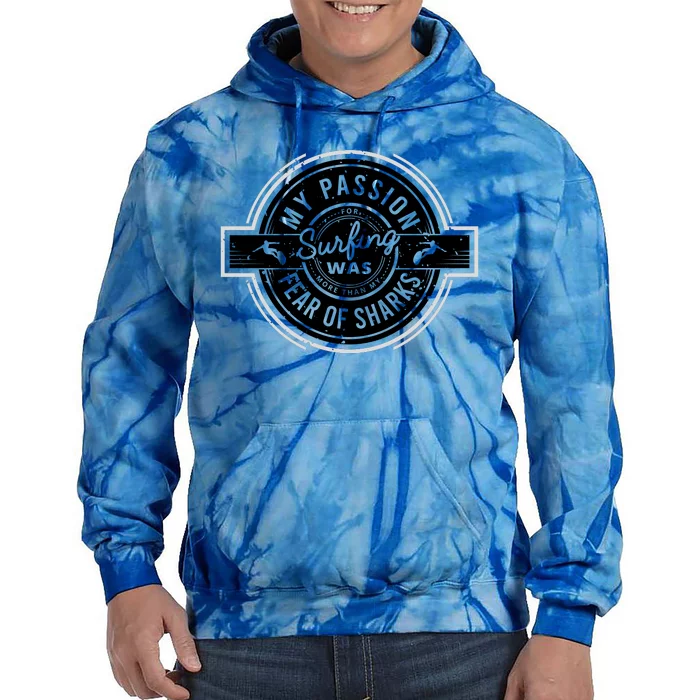 Vintage Surfing Passion Graphic Tie Dye Hoodie