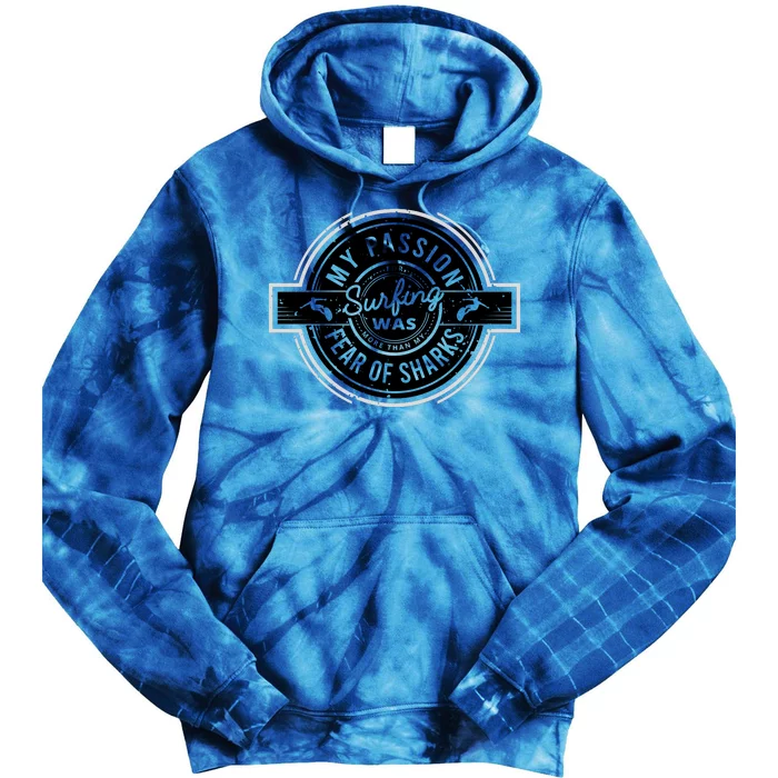 Vintage Surfing Passion Graphic Tie Dye Hoodie