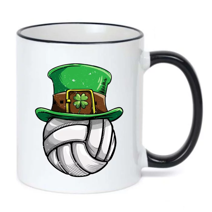 Volleyball St Patricks Day Leprechaun Ball Sports Gift Black Color Changing Mug