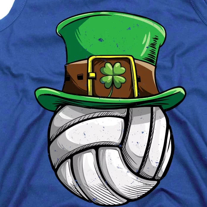 Volleyball St Patricks Day Leprechaun Ball Sports Gift Tank Top